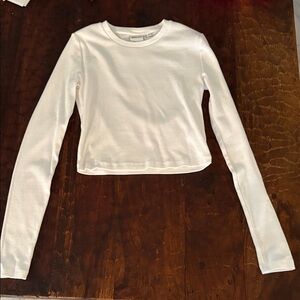 TNA White Long Sleeve Tee (ARITZIA)